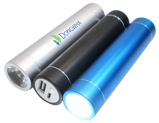 Power bank with LED torchlight